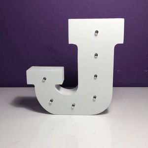 Decorative Light-Up Letter J